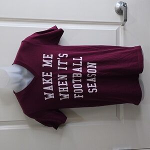 Ladies Football Themed T-shirt Size Small